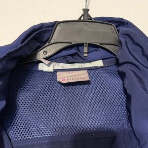 Athleta Deep Blue Mesh-Lined Jacket